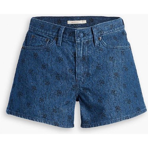 Levi's Womens Levis Wellthread 80s Mom Short Flowe in Flowers In T Rn - Blue - 26W