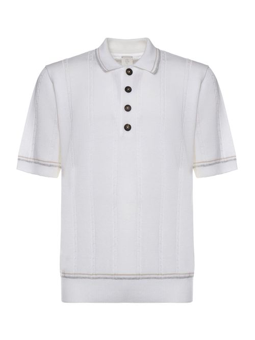 Linen And Cotton Polo Shirt