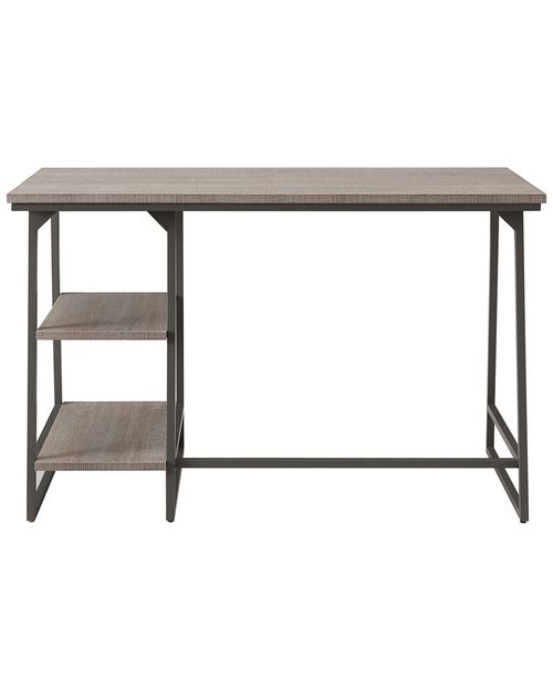 Leick Home Computer Desk With Reversible Stepped Tier Shelf