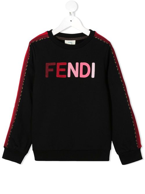 Raised-logo sweatshirt - Black