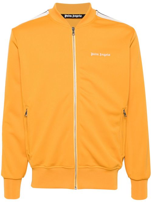 Logo-embroidered track jacket - Orange