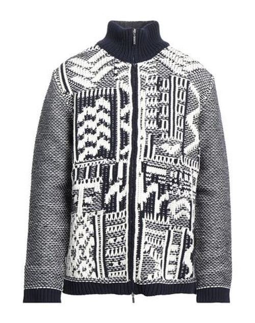 Man Cardigan Midnight blue Size 40 Wool, Cashmere, Polyamide