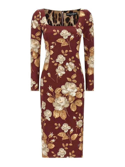 Rose Print Dress