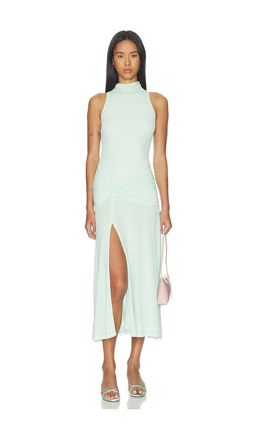 Bardot Leanna Mesh Midi Dress in Mint. L. Also in M, S
