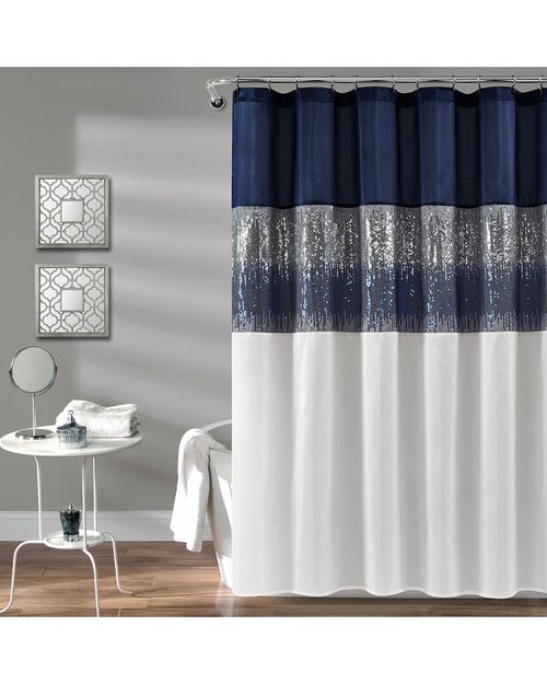 Lush Decor Fashion Night Sky Shower Curtain