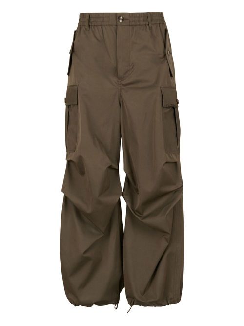 Cargo-pockets pants - Green