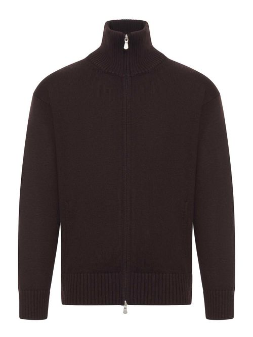 Relaxed Fit 3-Yard Full Zip Sweater