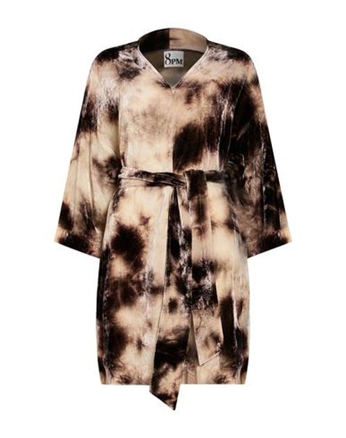 Woman Mini dress Beige Size S Viscose, Polyamide