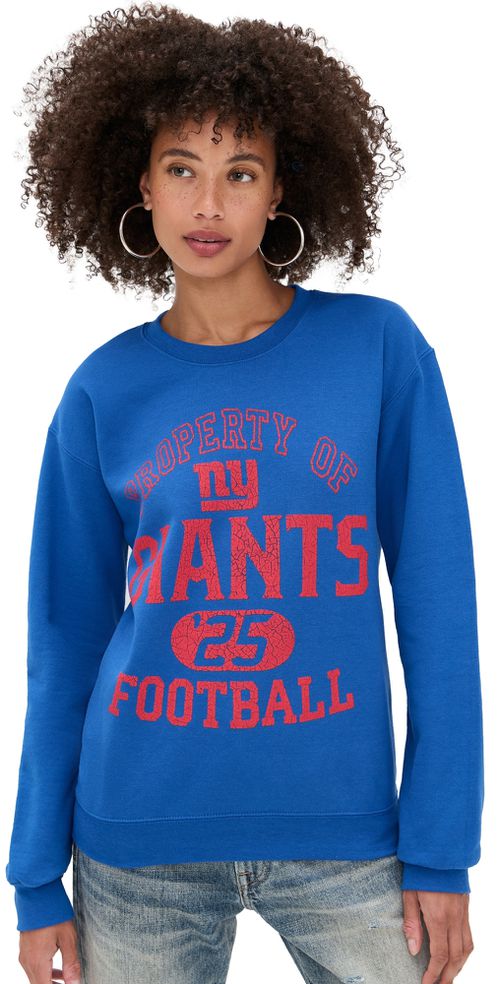 Giants Property Crew Fleece Sweatshirt Royal