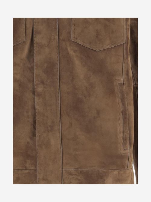 Suede Jacket — Brown
