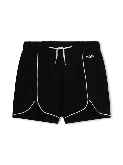 Logo-print track shorts - Black