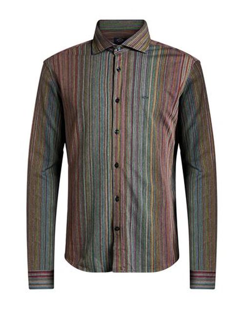 Man Shirt Green Size 16 Cotton