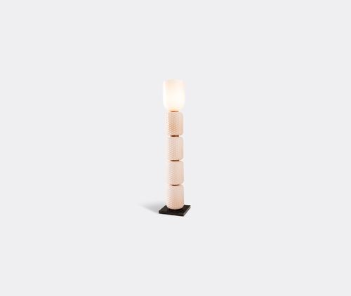 'ficupala' Floor Lamp, Black And Pink, Uk Plug