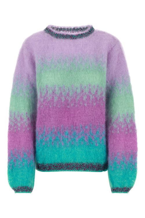 ROSE CARMINE Multicolor mohair blend sweater