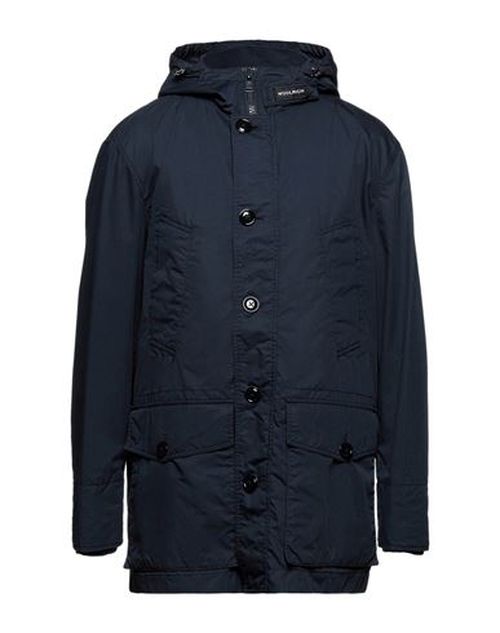 Man Coat Midnight blue Size M Cotton, Polyester