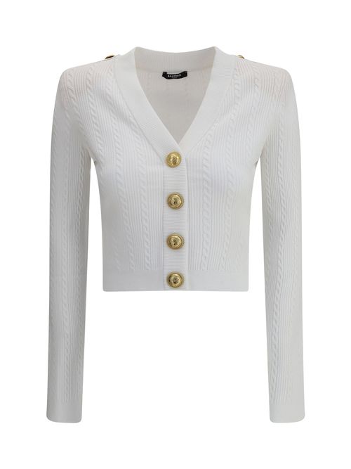 Ribbed And Braided Cardigan