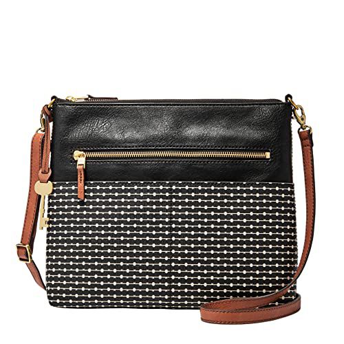 Fossil Women's Fiona Faux Leather Large Crossbody Purse Handbag