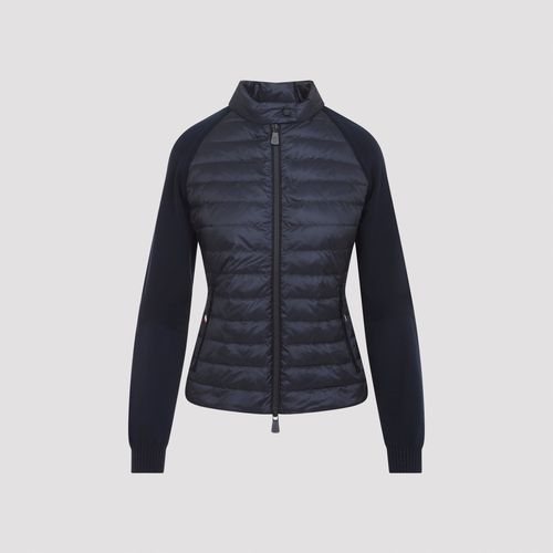 Padded Stretch Viscose Blend Cardigan