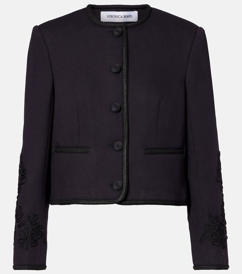 Latrell cropped embroidered jacket