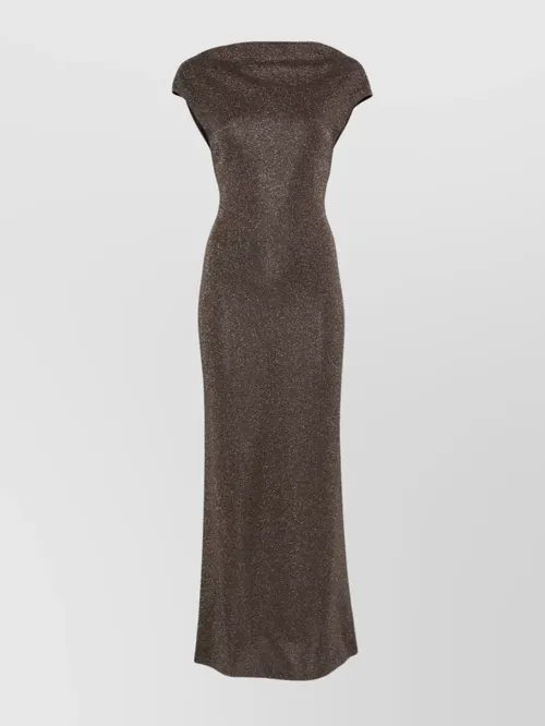 Max Mara - knit maxi dress open back