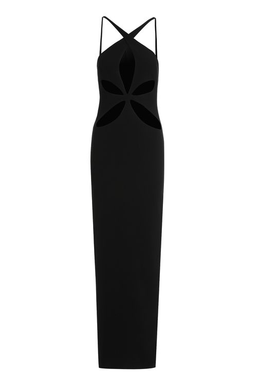 Criss-Cross Strap Dress — Black