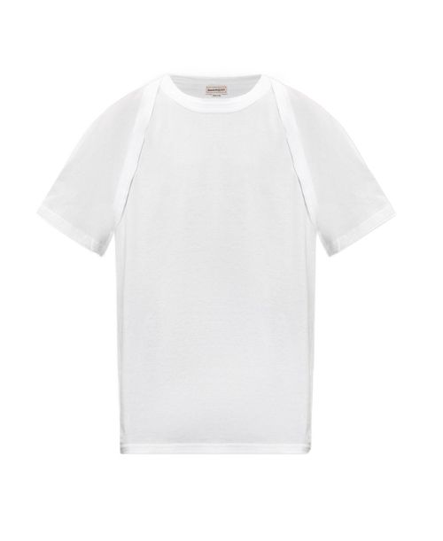 Harness-effect cotton T-shirt