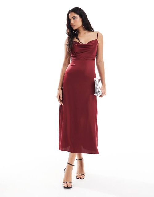 vila bridesmaid dresses Faux-Wrap Long A-Line Prom Dress with Lace-Up Back Sage / Large