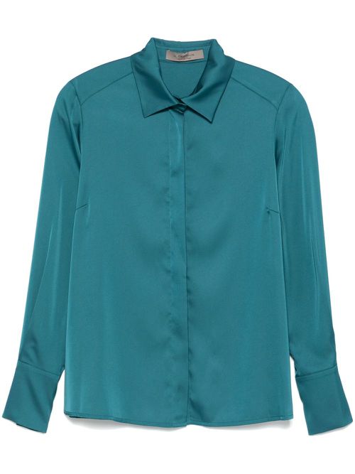 Satin shirt - Blue