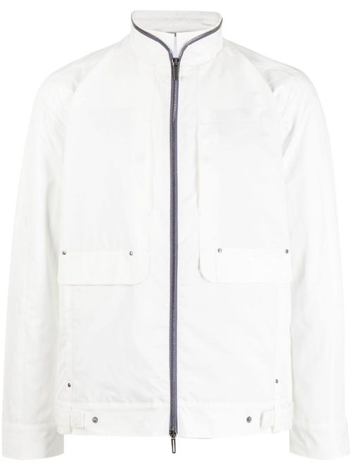 The Bureau stand-up collar jacket - White