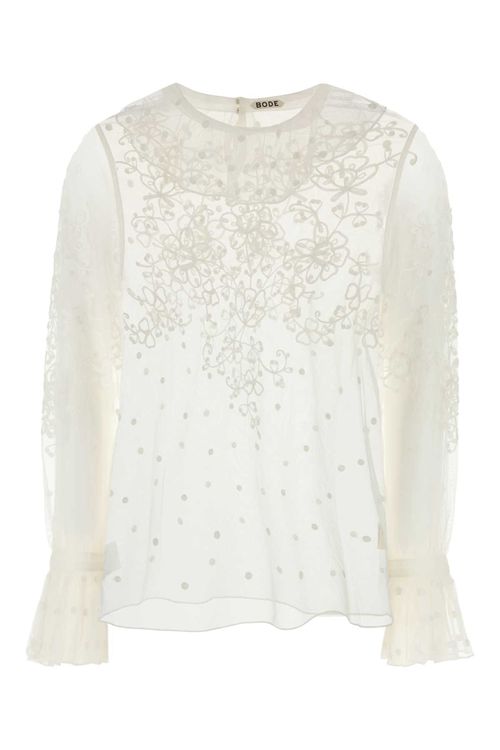 White Mesh Middlemist Blouse