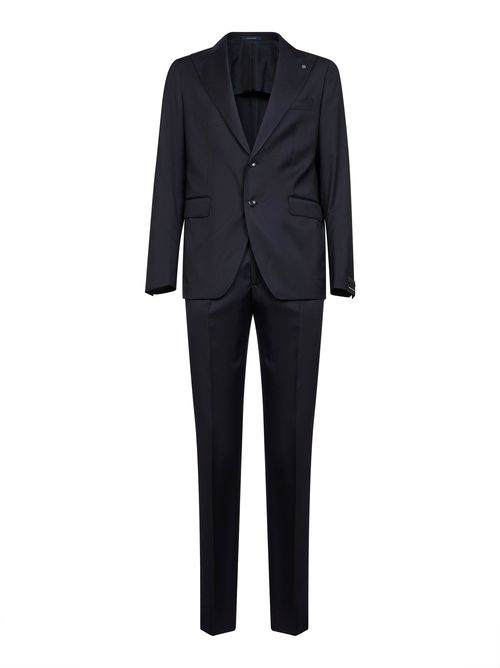 Single-Breasted Virgin Wool Suit — Navy