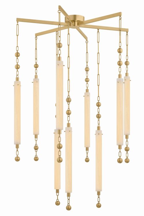 Vintage Brass LED Chandelier from the Parigi Collection