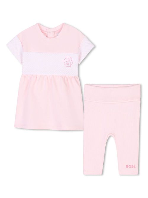 Logo-print dress - Pink