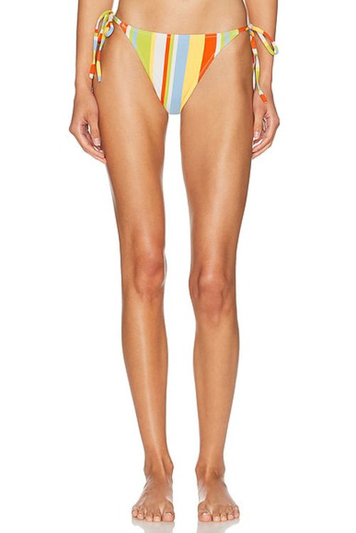 Solid & Striped The Iris Bikini Bottom in St. Barths Stripe - Blue,Orange. XS also in S