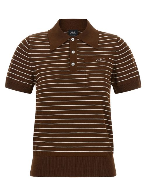 Aline Polo Shirt — Brown