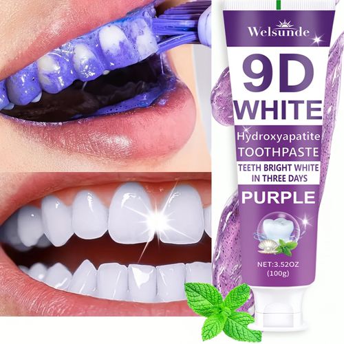 TEMU 9d Purple Hydroxyapatite Toothpaste For Deep Cleaning & Smile, With , Gums, Travel- 100g/3., Deep Cleaning Of Teeth, Ideal Oral Hygiene