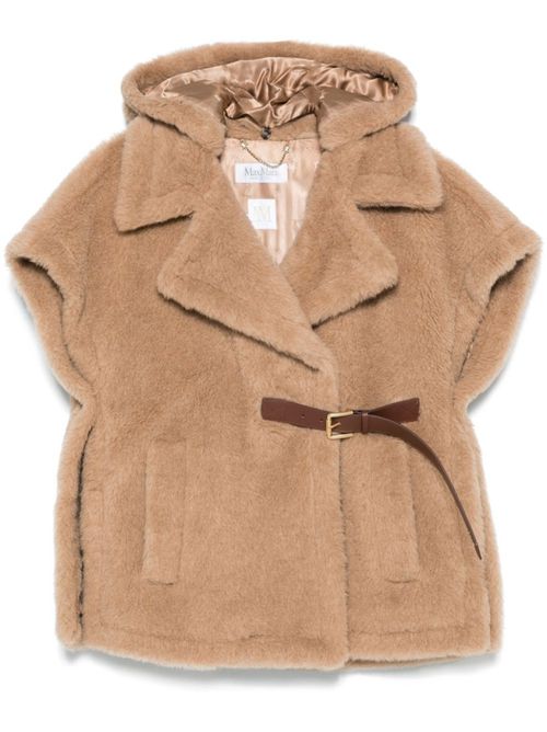 Beige Lanoso Poncho