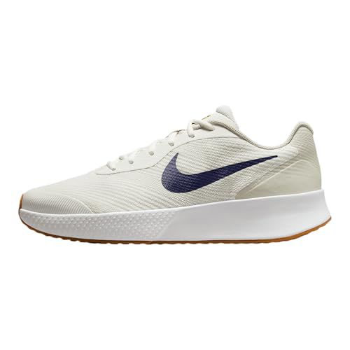 Nike Vapor Lite 3 Men's Hard Court Tennis Shoes (FZ2155-100, Summit White/Light Bone/Gum Medium Brown/Binary Blue)