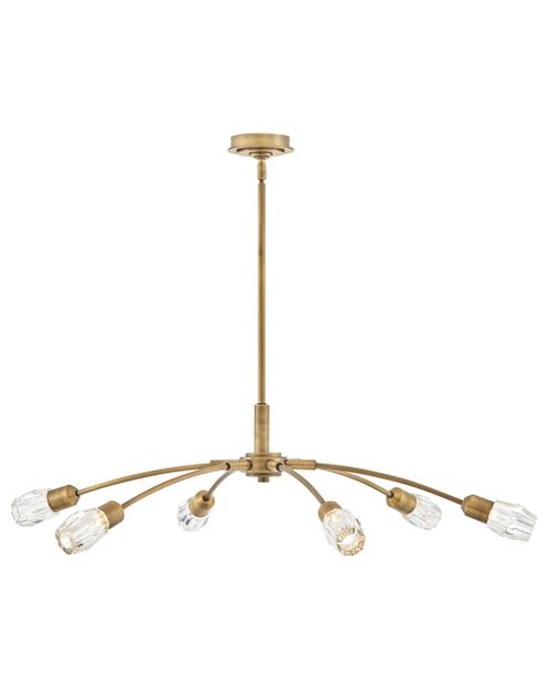 Heritage Brass LED Chandelier from the Atera Collection