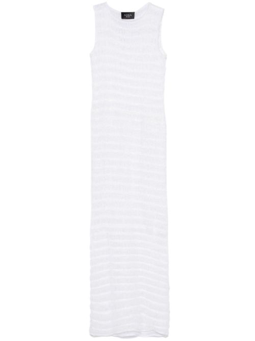 Knitted maxi dress - White