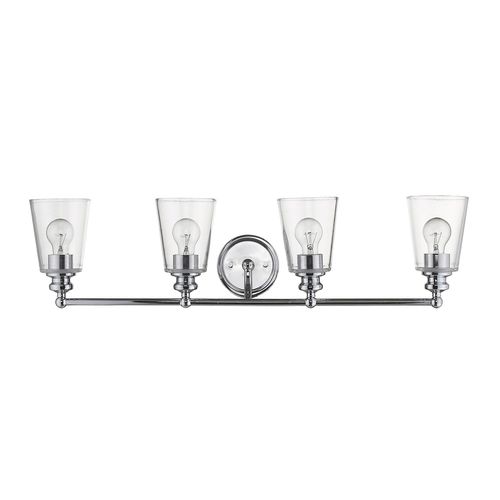 Chrome Four Light Vanity from the Ceil Collection