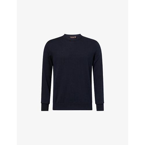 Mens Valter Crew-Neck Cotton and Cashmere-Blend Jumper