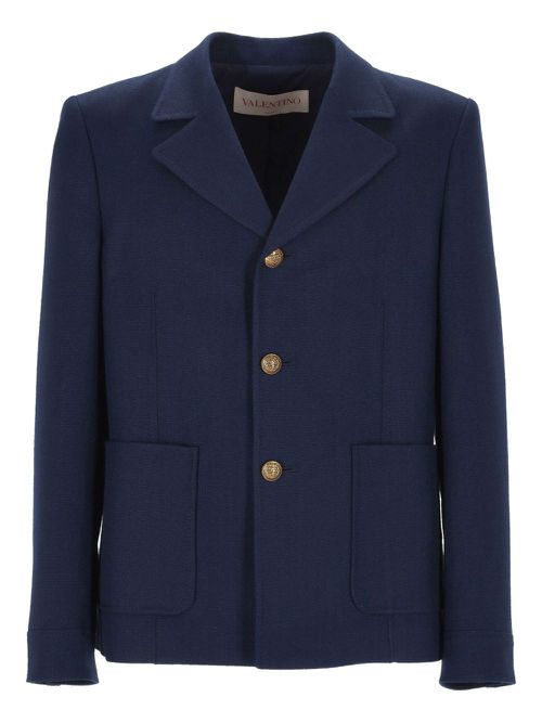 Button-down blazer - Blue