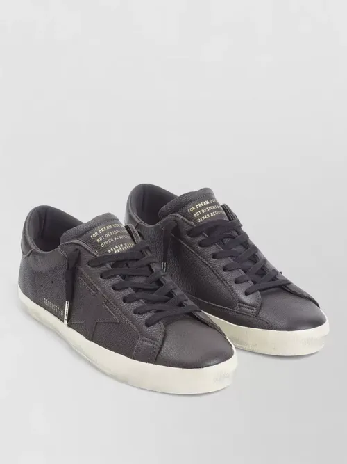 Golden Goose - superstar low top sneakers distressed finish