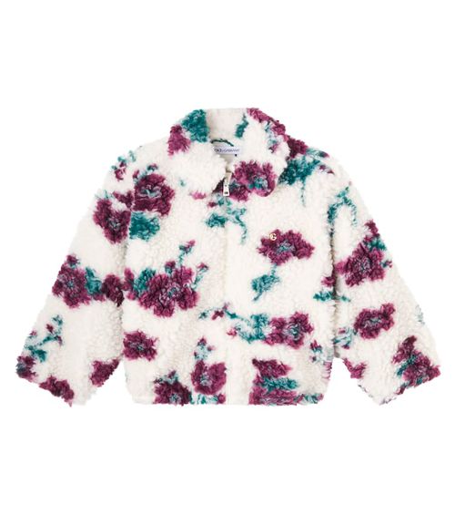 Floral teddy jacket