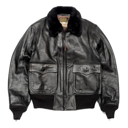 X William Gibson G-1 Leather Jacket Black