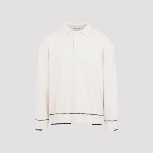 Men's Cotton Knit Polo Neck Sweater
