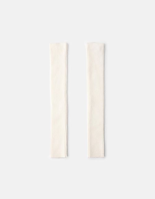 Bershka Ribbed Leg Warmers Women Crea
