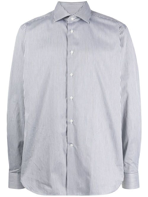 Striped cotton shirt - Grey