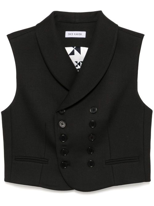 Double-breasted waistcoat - Black